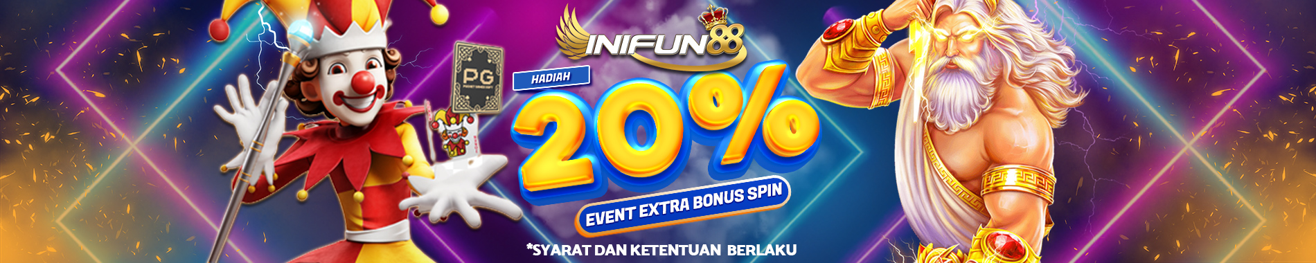 iniFun88 Event Extra Bonus Spin